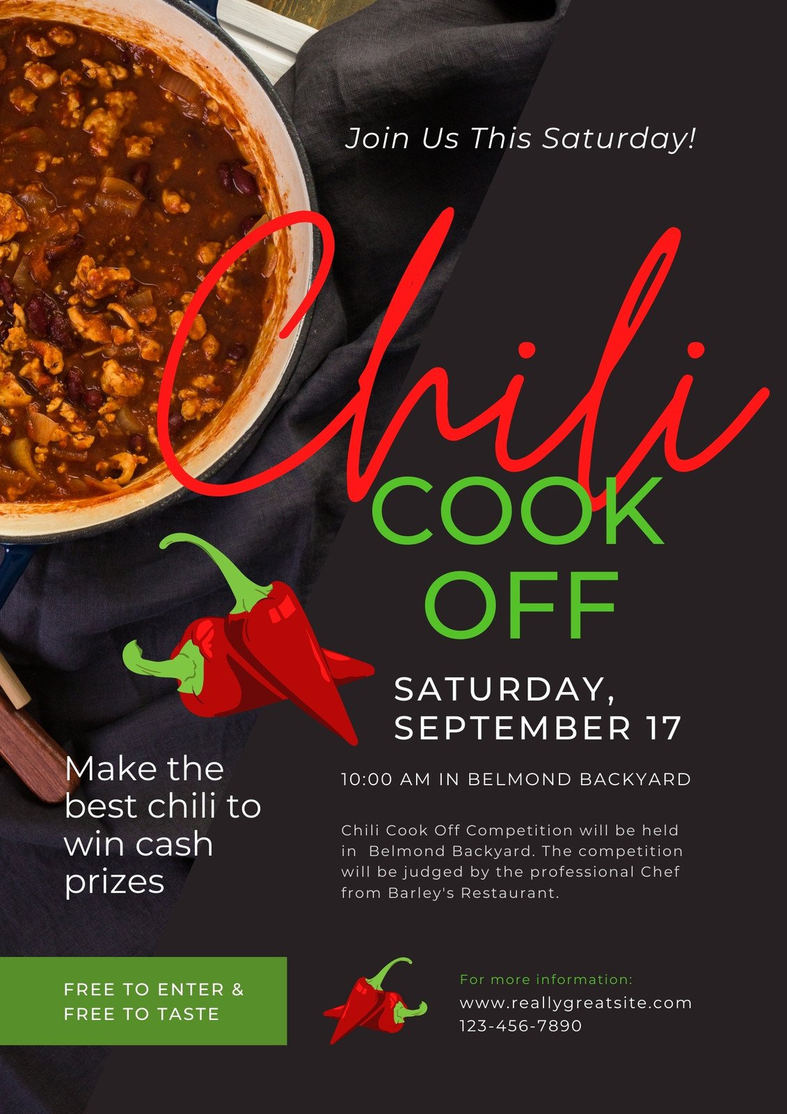 Free And Customizable Chili Cook Off Templates with regard to FREE Printable Chili Cook Off Flyers