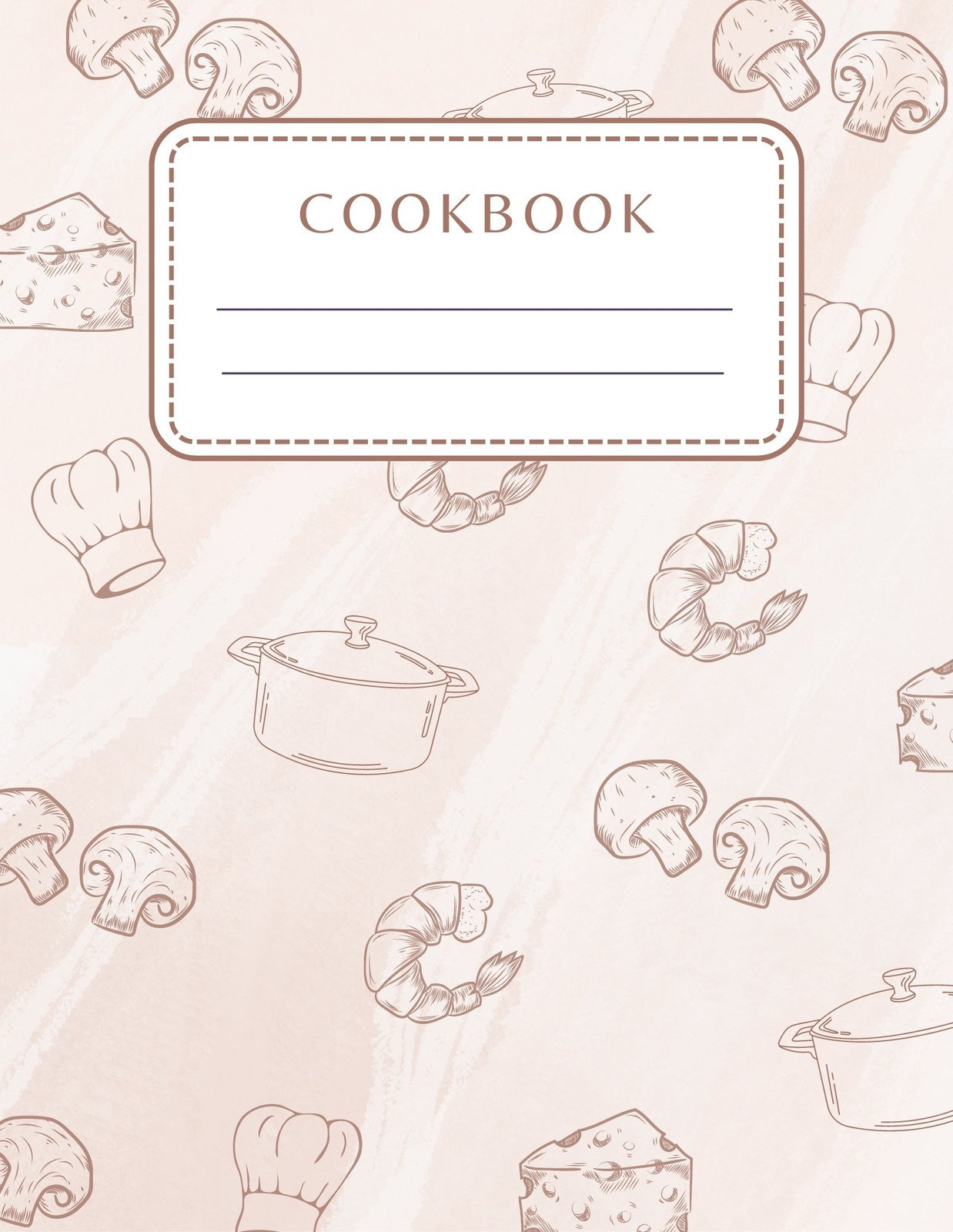 Free And Customizable Cookbook Templates within FREE Printable Cookbook Binder Covers