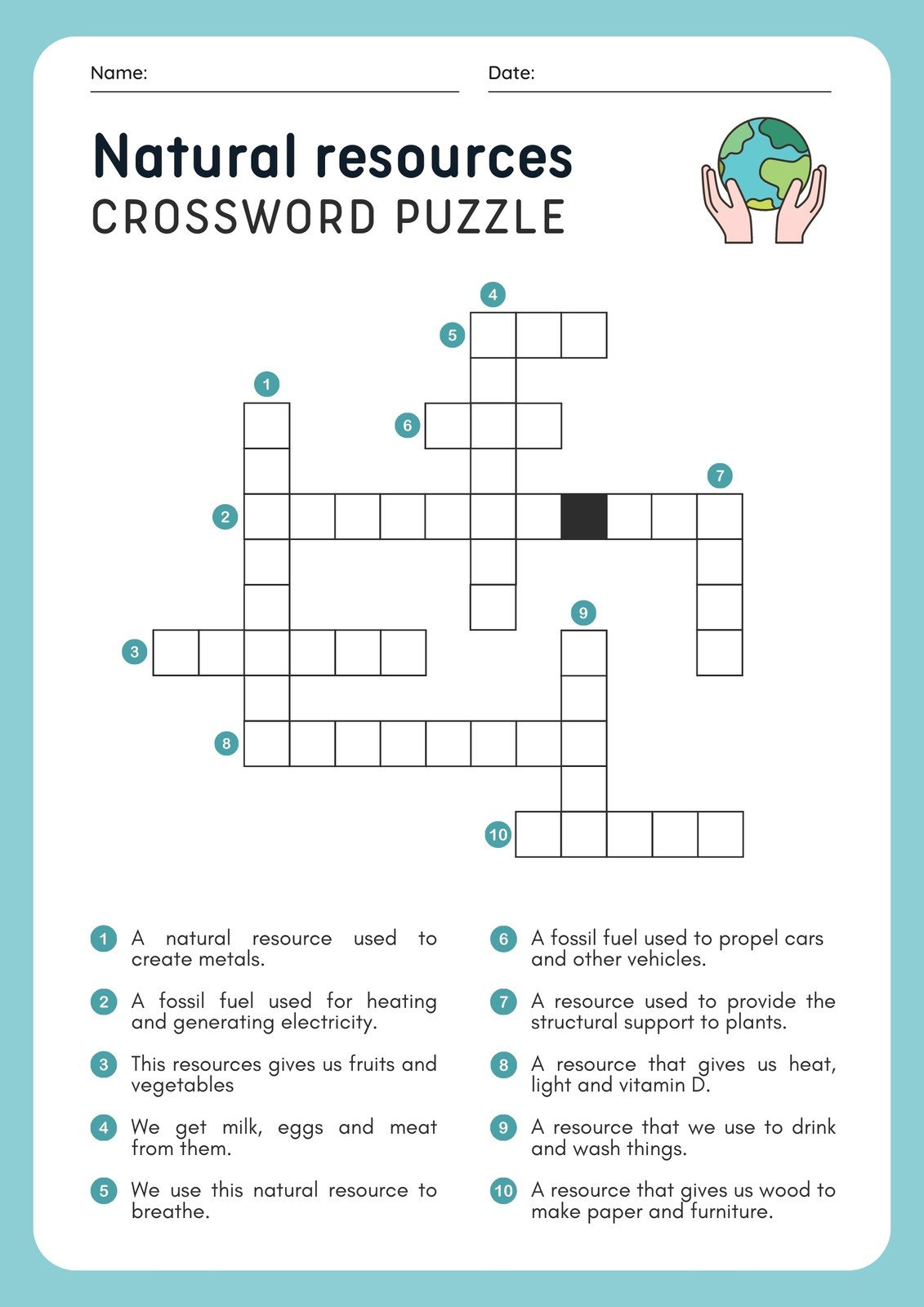 Free And Customizable Crossword Puzzle Templates | Canva pertaining to FREE Printable Crossword Puzzles For High School Students