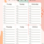 Free And Customizable To Do List Templates in FREE Printable Calendar to Do List