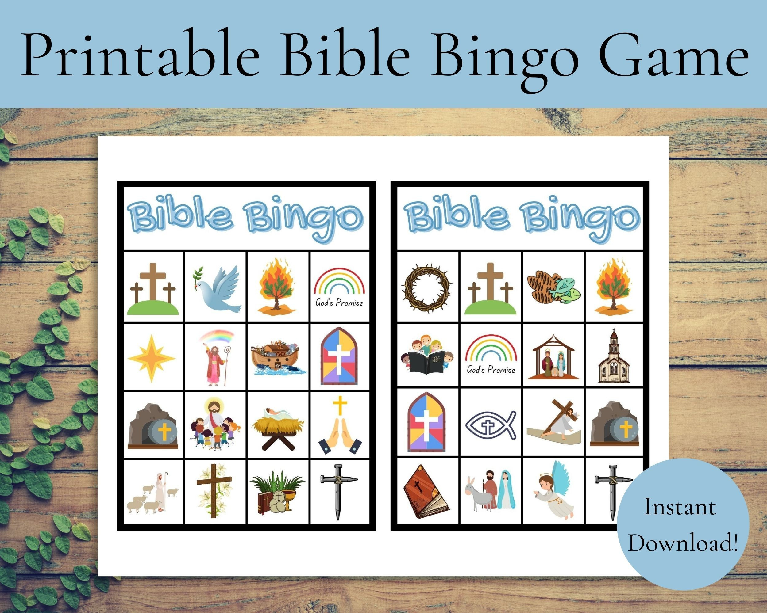Free Bible Bingo Game Printables | Www.lx.iriss.uk in FREE Printable Christian Bingo Cards