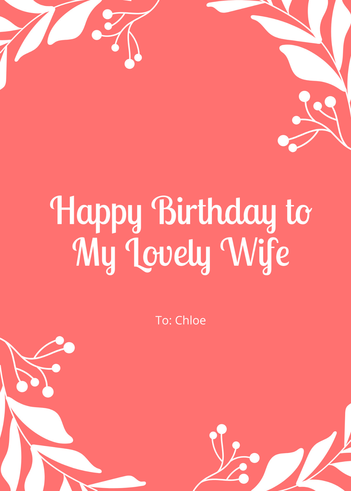 Free Birthday Card For Wife Templates, Editable And Printable pertaining to FREE Printable Cards For Wife