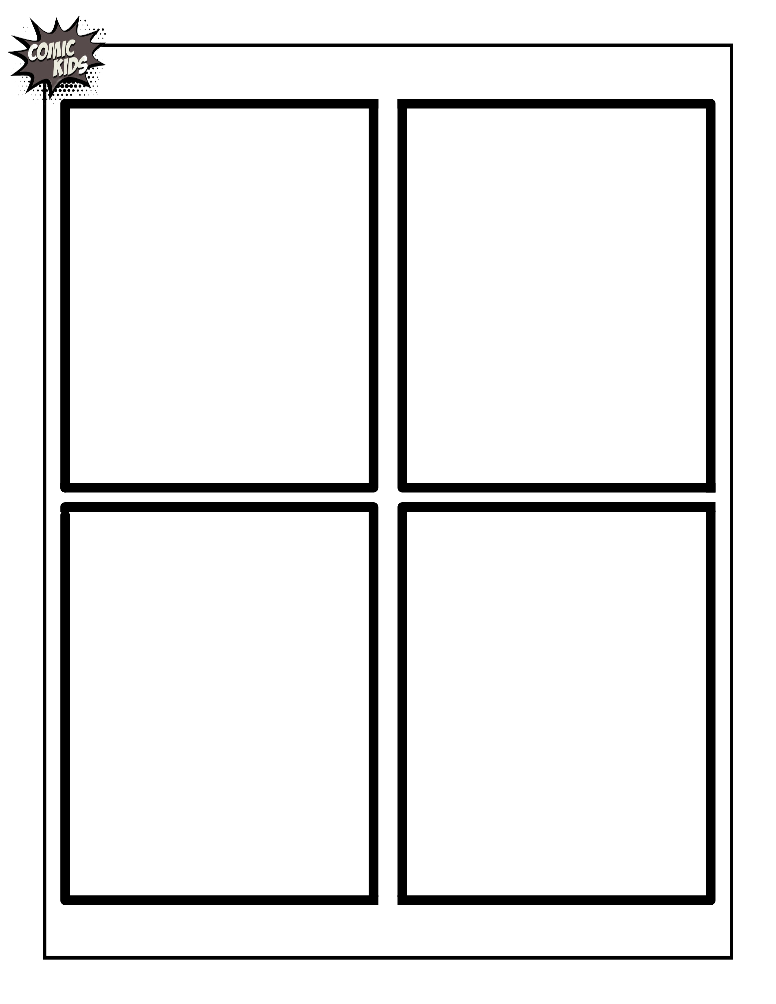 Free Blank Comic Pages And Comic Bubble Ideas To Create Your Own with FREE Printable Comic Book Pages