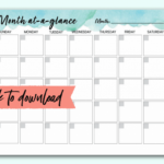 Free Blank Monthly Calendar Template Pdf - The Incremental Mama with regard to FREE Printable Calendar No Download
