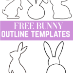 Free Bunny Outlines (Printable Templates) - Crafty Morning with Free Printable Bunny Rabbit Template
