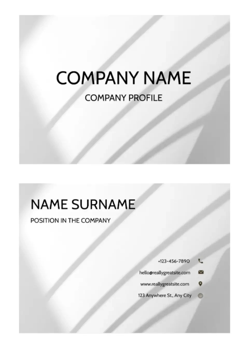 Free Business Card Template For Google Docs for FREE Printable Business Card Templates For Google Docs