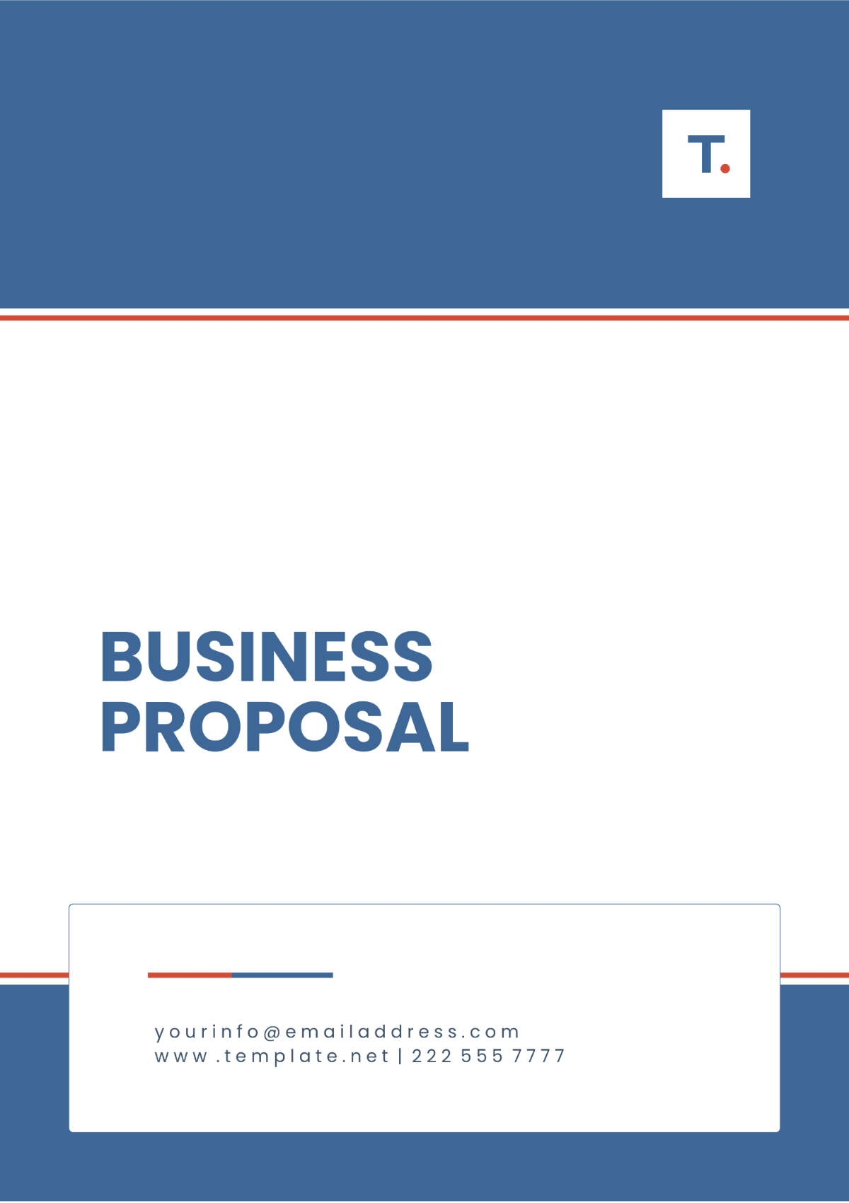 Free Business Proposal Templates, Editable And Printable regarding Free Printable Business Proposal Template