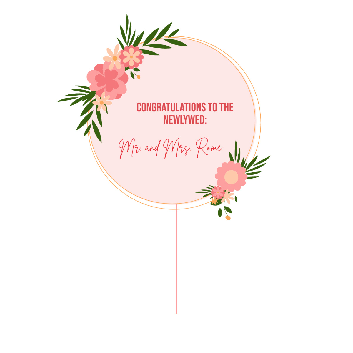 Free Cake Topper Templates To Edit Online within FREE Printable Cake Topper Designs