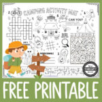 Free Camping Worksheet - Your Therapy Source inside Free Printable Camping Activity Sheets