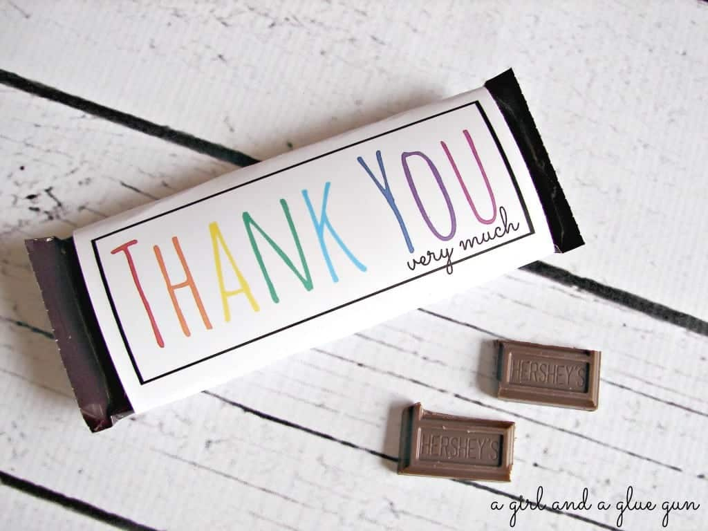 Free Candy Bar Wrapper Thank You (And Congrats) Printables! - A pertaining to FREE Printable Candy Bar Labels