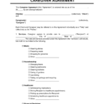 Free Caregiver Contract Template | Pdf &amp; Word within FREE Printable Caregiver Contract Template