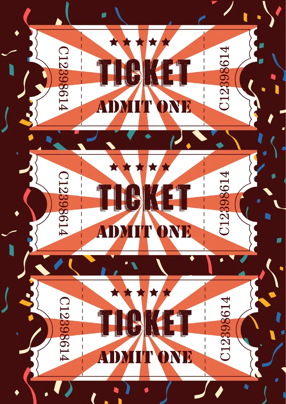 Free Carnival Ticket Template For Google Docs regarding Free Printable Carnival Tickets Templates