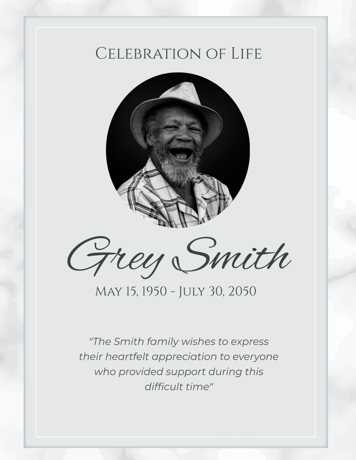 Free Celebration Of Life Programs Template To Edit Online regarding FREE Printable Celebration of Life Template