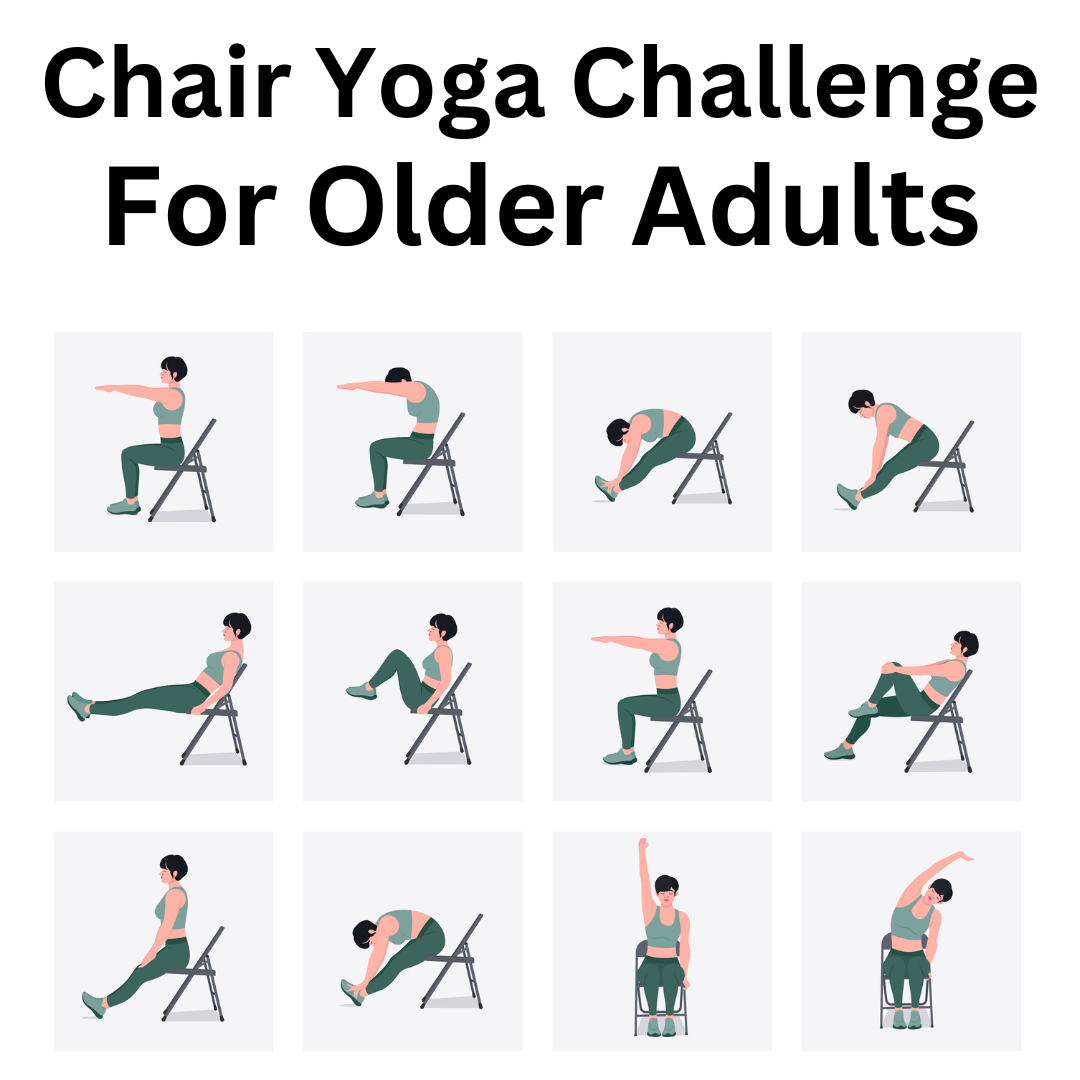 Free Chair Yoga For Seniors To Lose Weight—Easy &amp;amp; Gentle for FREE Printable Chair Yoga Exercises For Weight Loss with Pictures