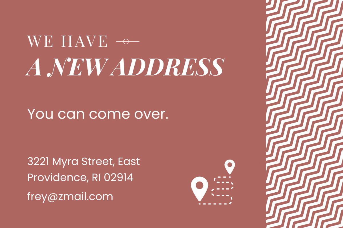 Free Change Of Address Card Templates, Editable And Printable in Free Printable Change Of Address Cards