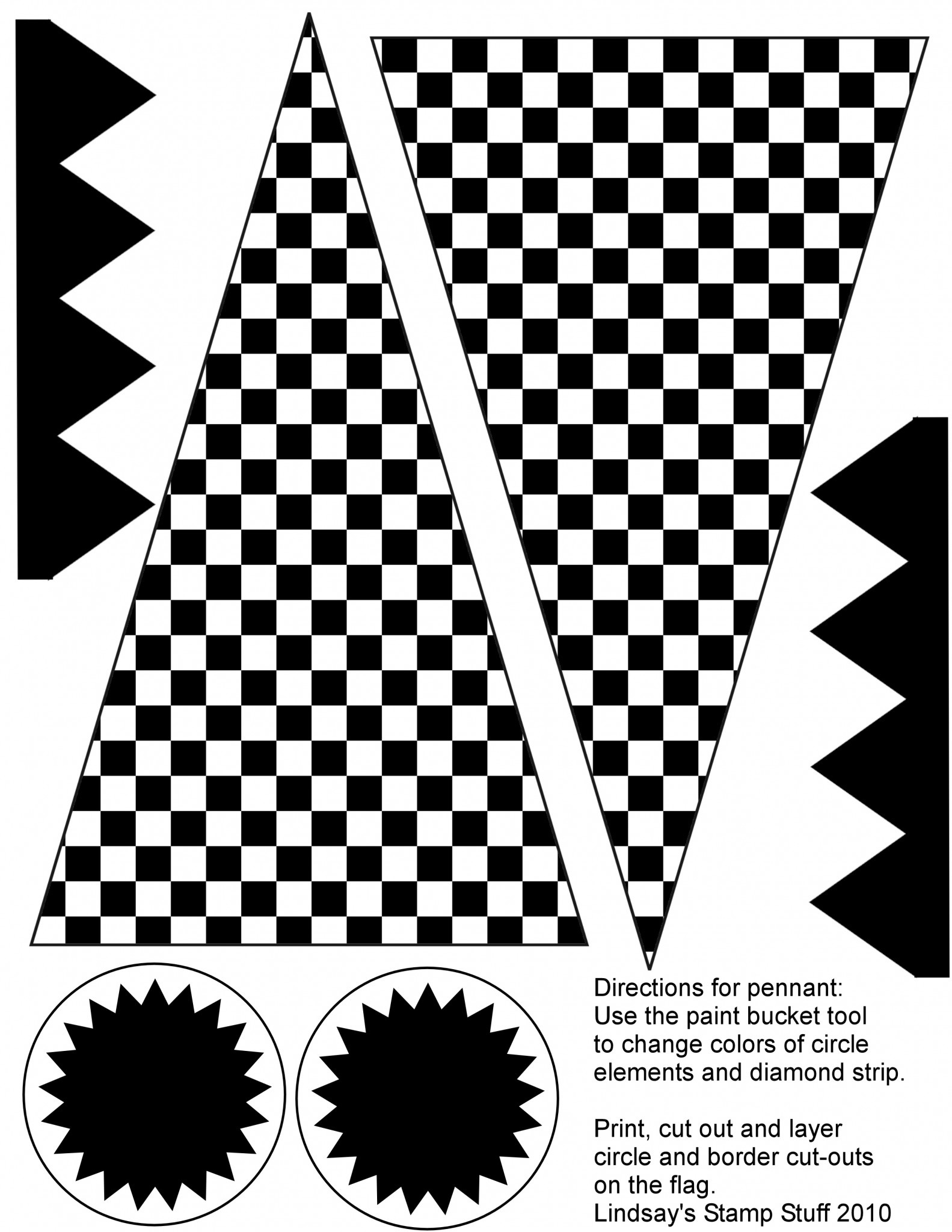 Free Checkered Flag Printables &amp;amp; More - Upper Sturt General Store in FREE Printable Checkered Flag Banner