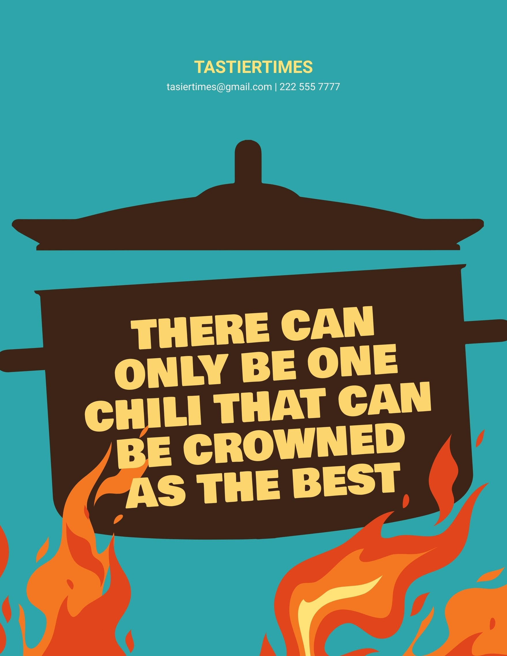 Free Chili Cook Off Flyer Templates, Editable And Printable with FREE Printable Chili Cook Off Flyers