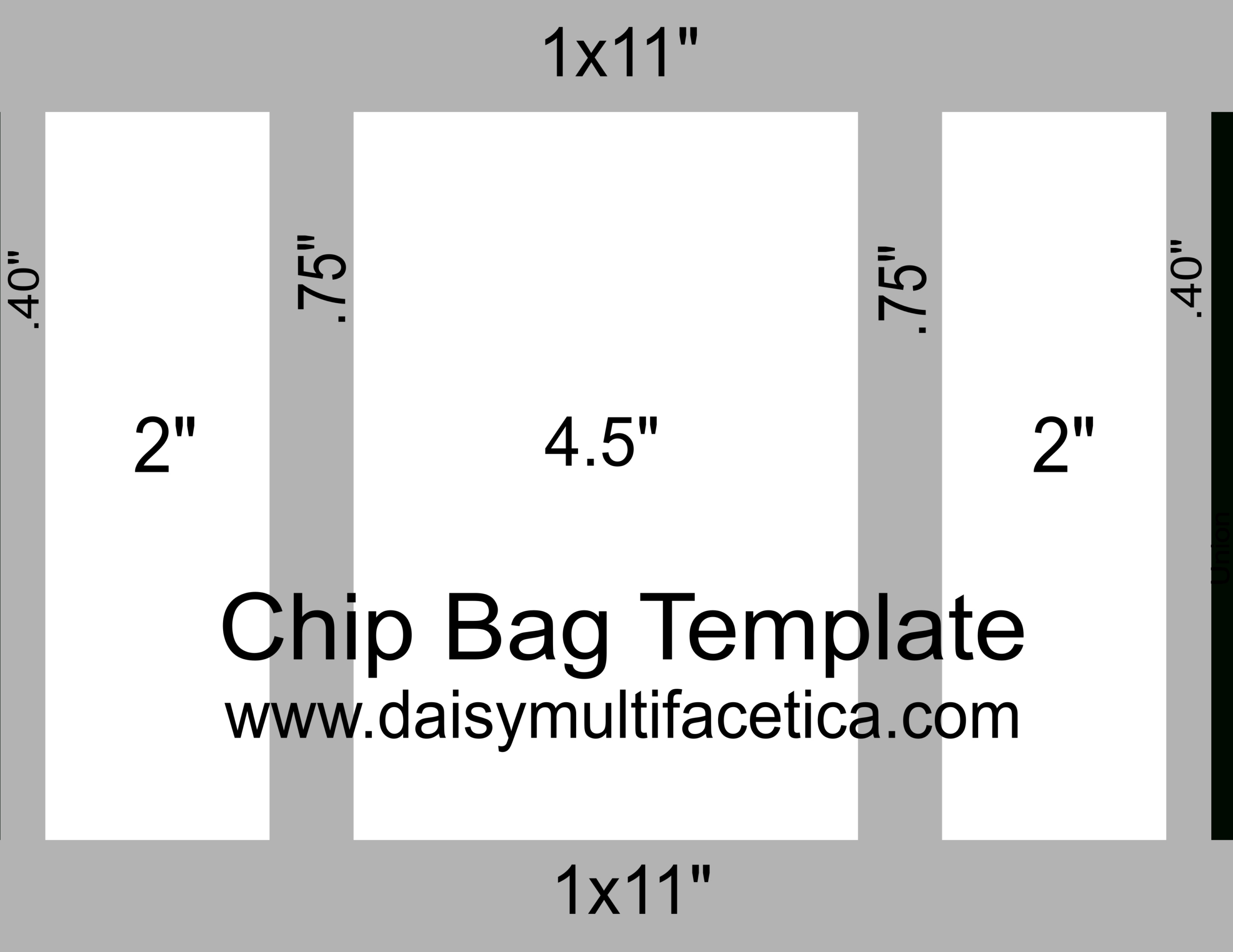 Free Chip Bag Templates | All Occasion Chip Bags. – Daisy for Free Printable Chip Bag Template
