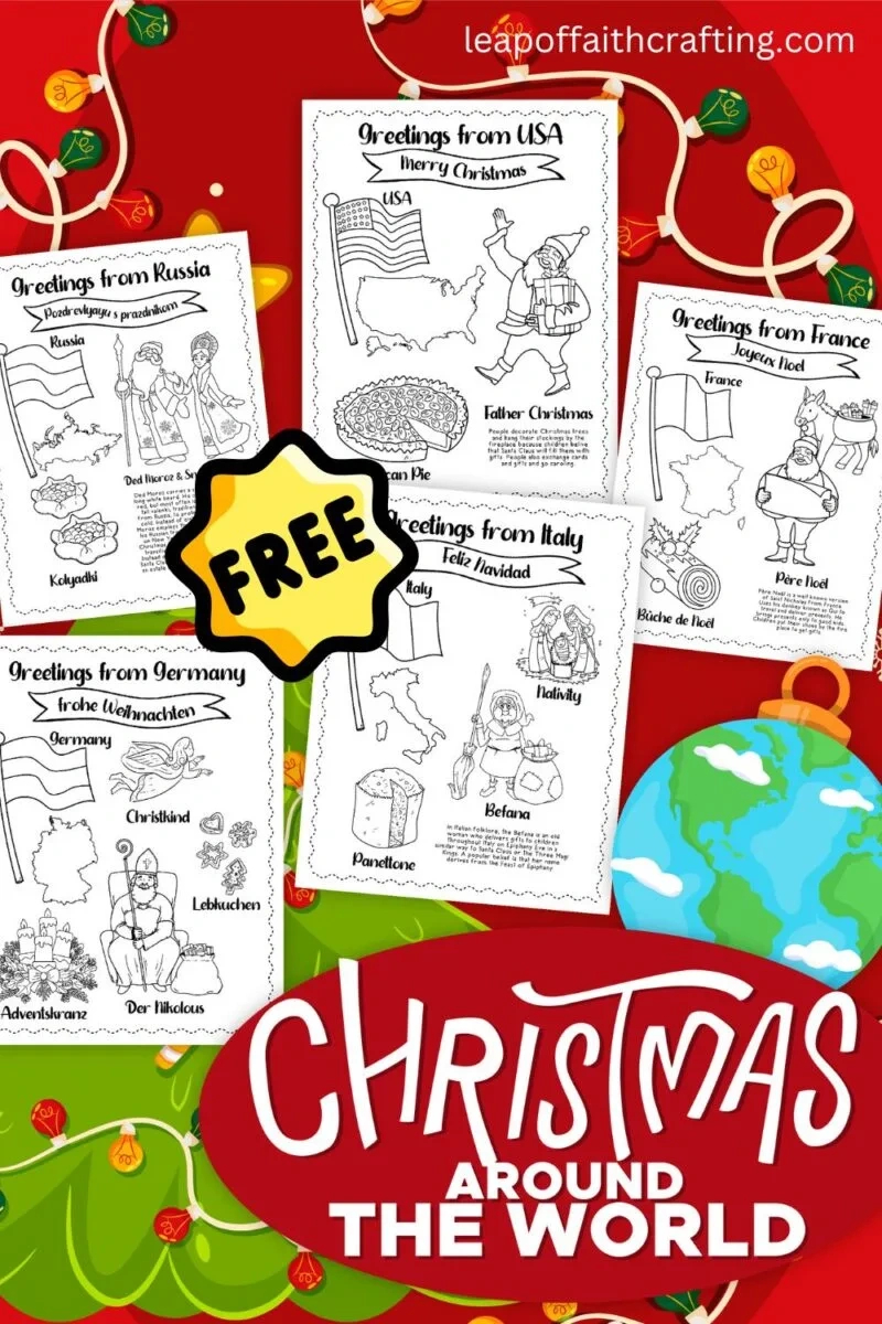 Free Christmas Around The World Worksheets (20 Pages!) - Leap Of intended for Free Printable Christmas Around The World Worksheets