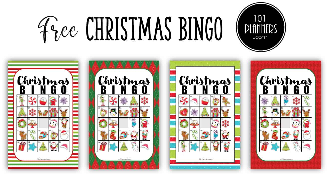 Free Christmas Bingo Printable for FREE Printable Christmas Bingo For Adults