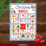 Free Christmas Bingo Printable - Love Mischka intended for FREE Printable Christmas Bingo For Adults