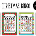 Free Christmas Bingo Printable regarding Free Printable Christmas Bingo Cards For 50