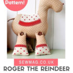 Free Christmas Reindeer Sewing Pattern with FREE Printable Christmas Reindeer Sewing Pattern