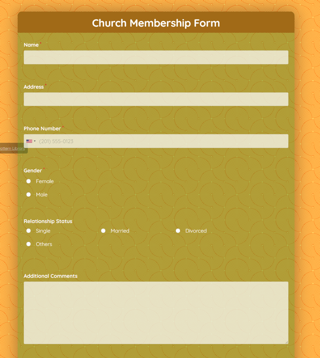 Free Church Membership Form Template | Formplus inside Free Printable Church Membership Forms