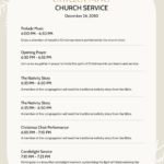 Free Church Program Templates, Editable And Printable within Free Printable Church Program Templates