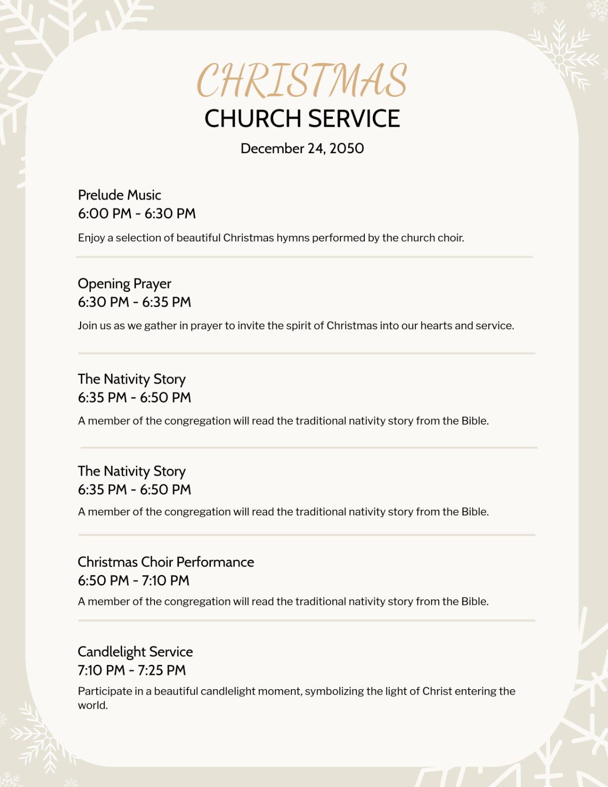 Free Church Program Templates, Editable And Printable within Free Printable Church Program Templates