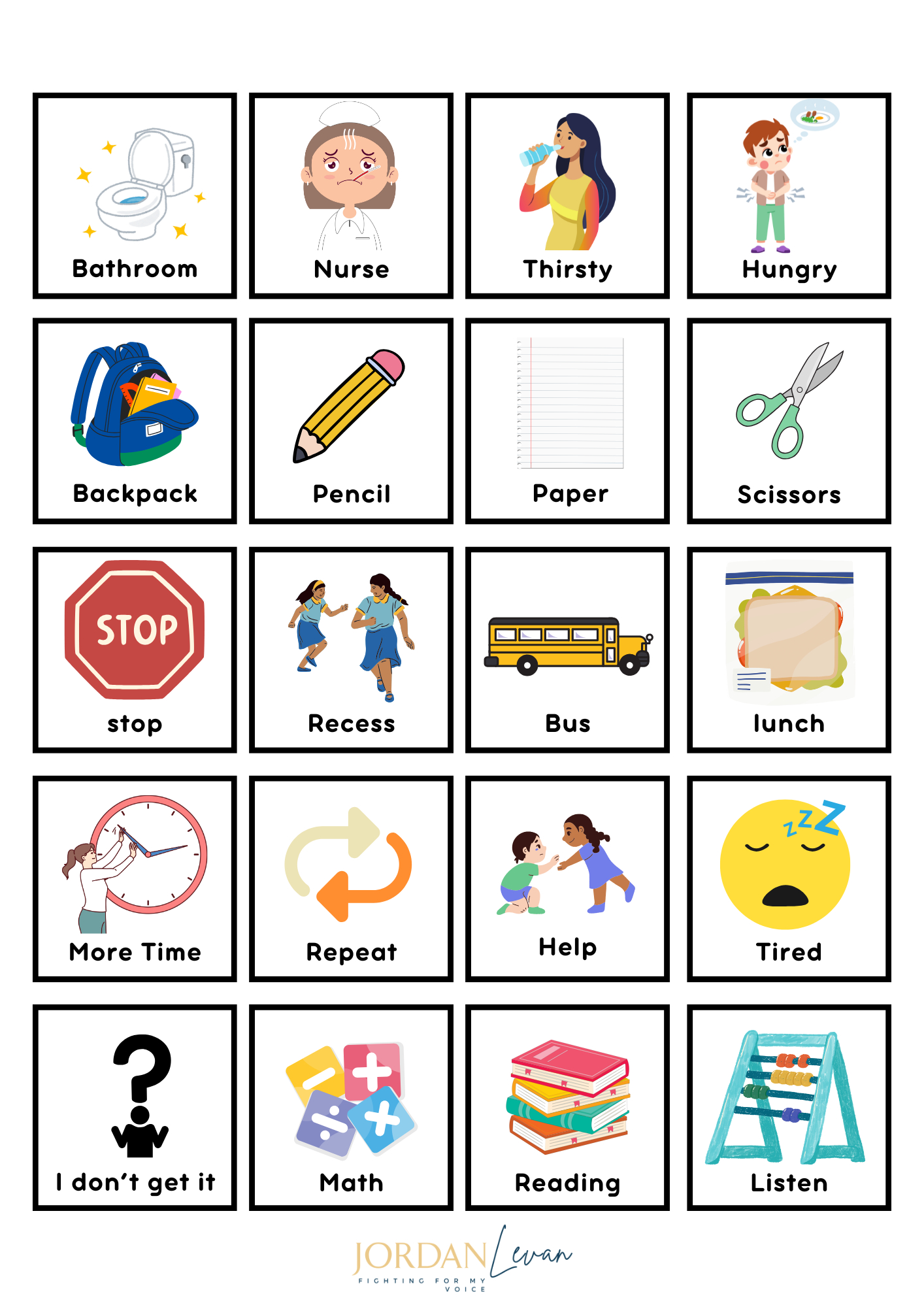 Free Classroom Communication Board with regard to Free Printable Communication Board Pictures