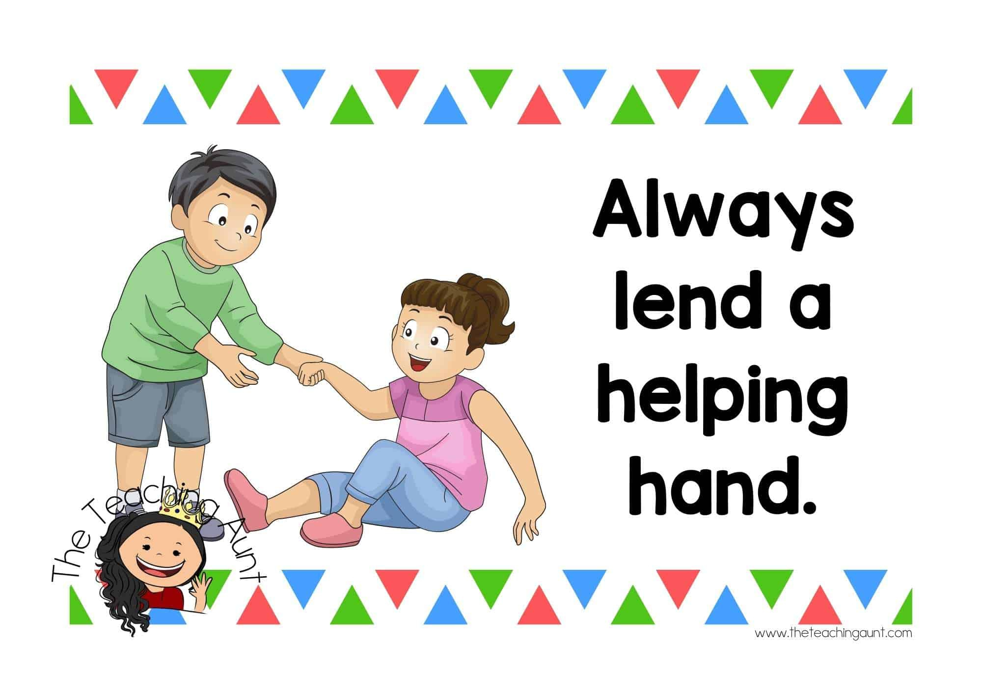 Free Classroom Rules Posters - The Teaching Aunt throughout FREE Printable Classroom Rules For Kindergarten