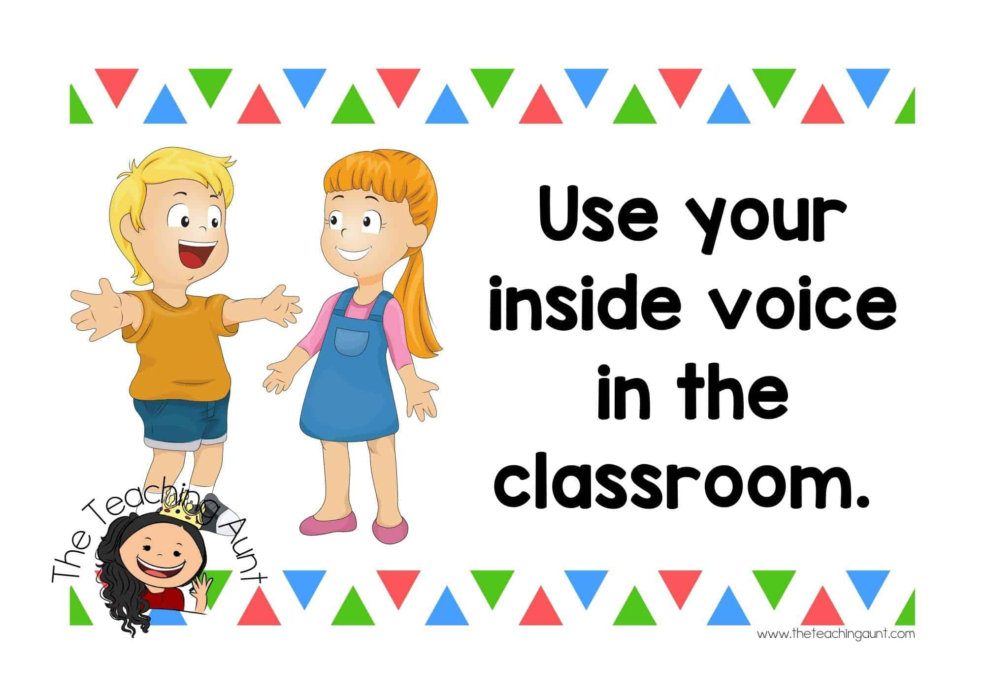 Free Classroom Rules Posters - The Teaching Aunt with regard to Free Printable Classroom Rules With Pictures