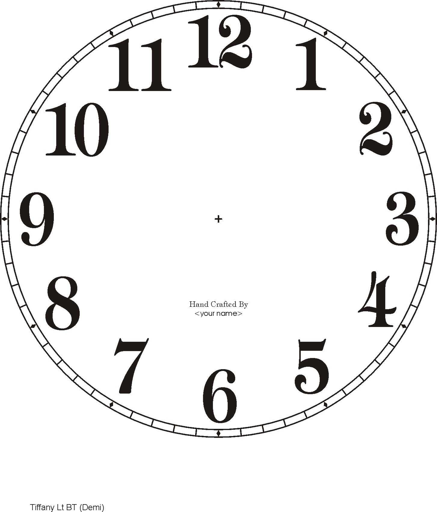 Free Clock Dials for Free Printable Clock Face Without Hands