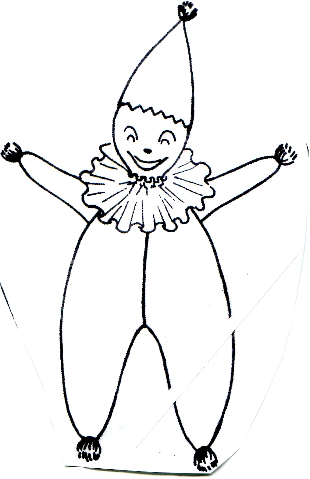 Free Clown Toy Pattern Archives - Vintage Crafts And More in Free Printable Clown Costume Pattern