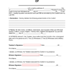Free Codicil To Will Form - Pdf | Word – Eforms pertaining to FREE Printable Codicil to Will Word