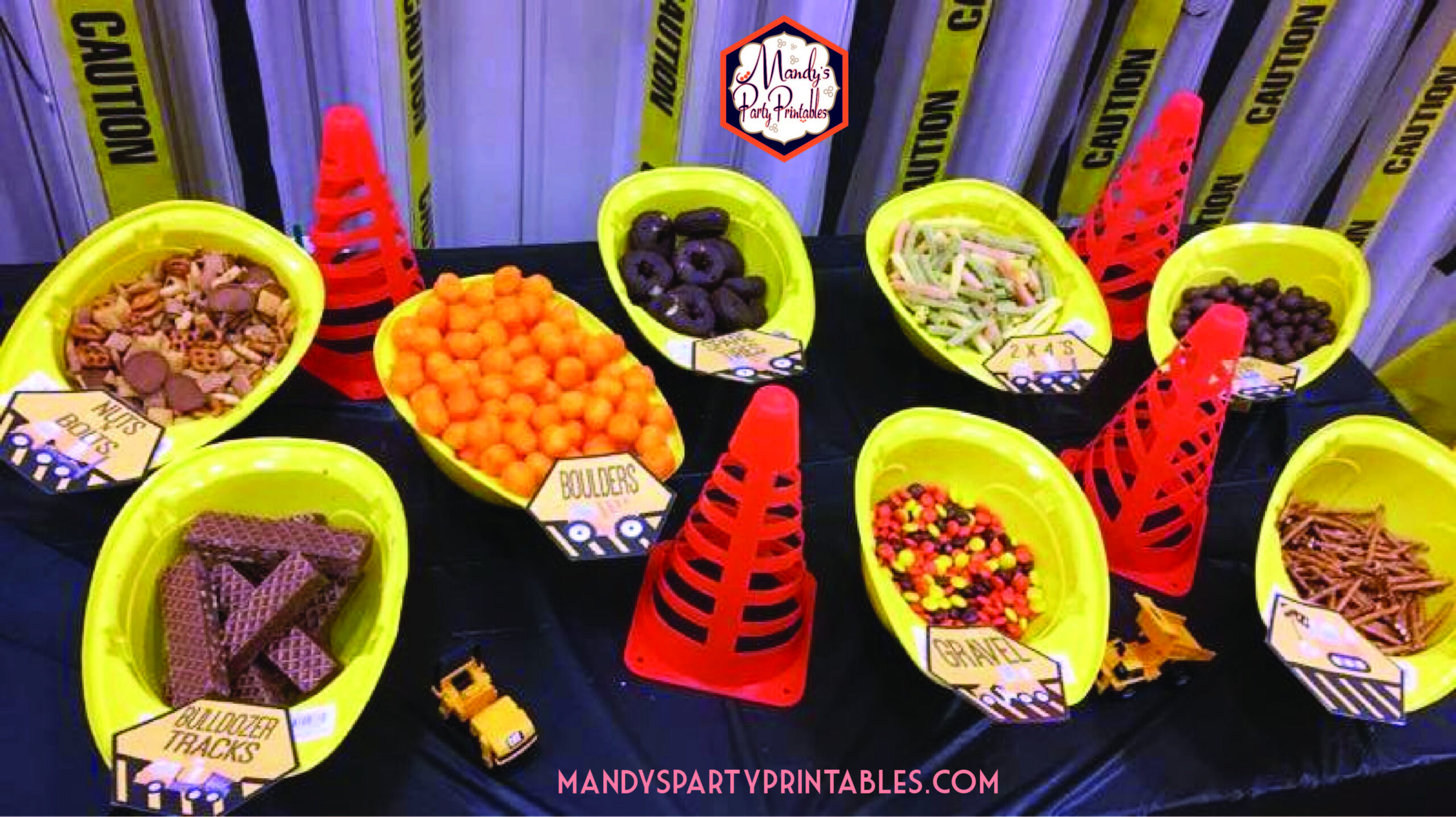Free Construction Party Printables - Mandy&amp;#039;S Party Printables pertaining to Free Printable Construction Party Food Labels