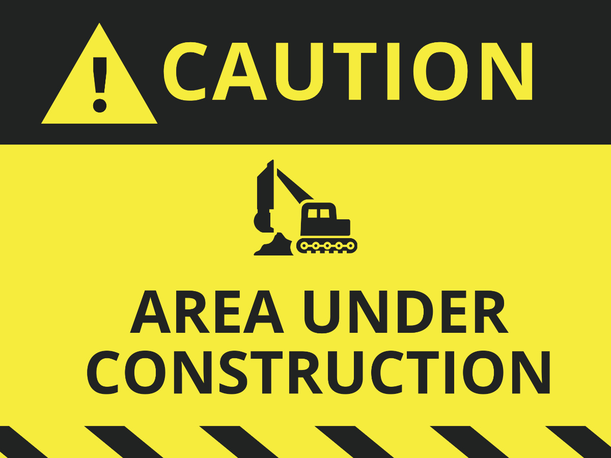 Free Construction Sign Templates, Editable And Printable within FREE Printable Construction Zone Signs