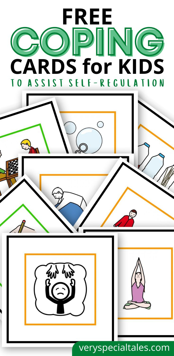Free) Coping Cards For Kids To Calm Down And Self-Regulate for Free Printable Coping Skills Cards