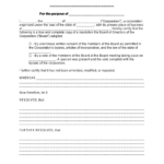 Free Corporate Resolution Form - Pdf | Word – Eforms within FREE Printable Corporate Resolution Form