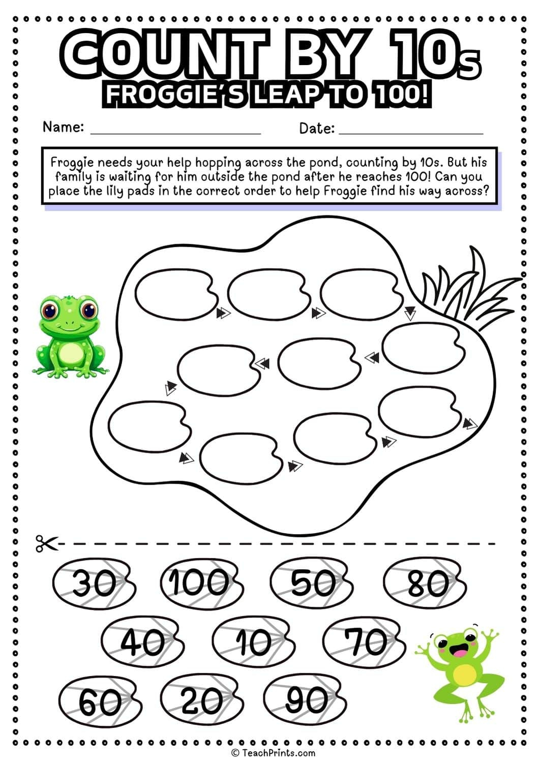 Free Count10S Worksheets - Teach Prints pertaining to FREE Printable Counting by 10&amp;amp;#039;S Worksheets