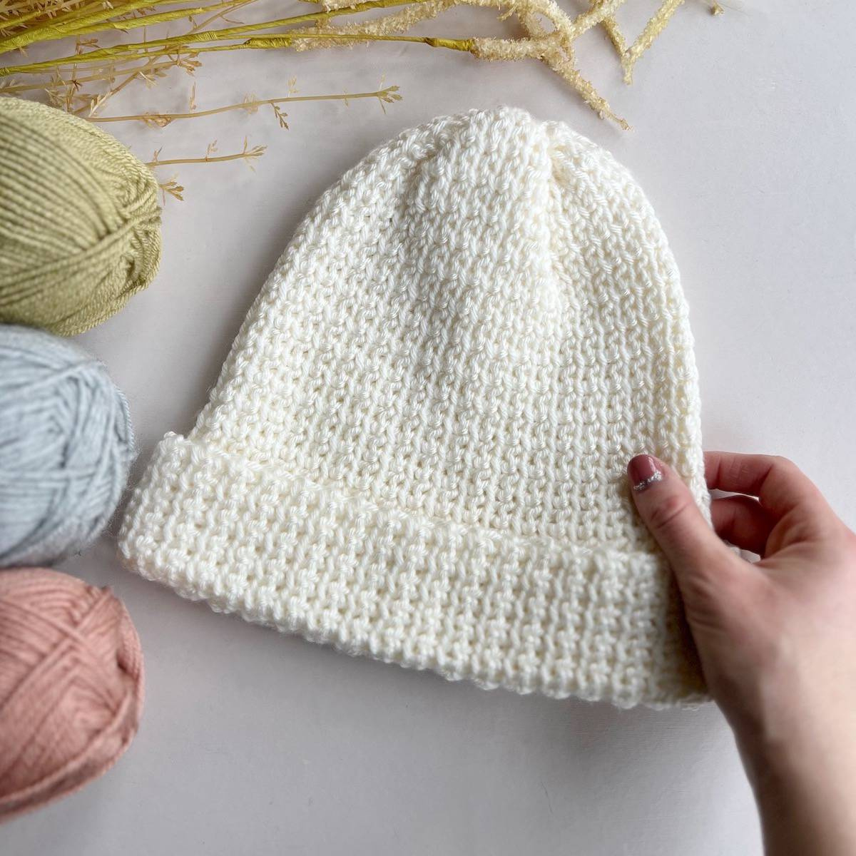 Free Crochet Beanie Pattern In All Sizes | Hanjan Crochet for Free Printable Crochet Hat Patterns For Beginners