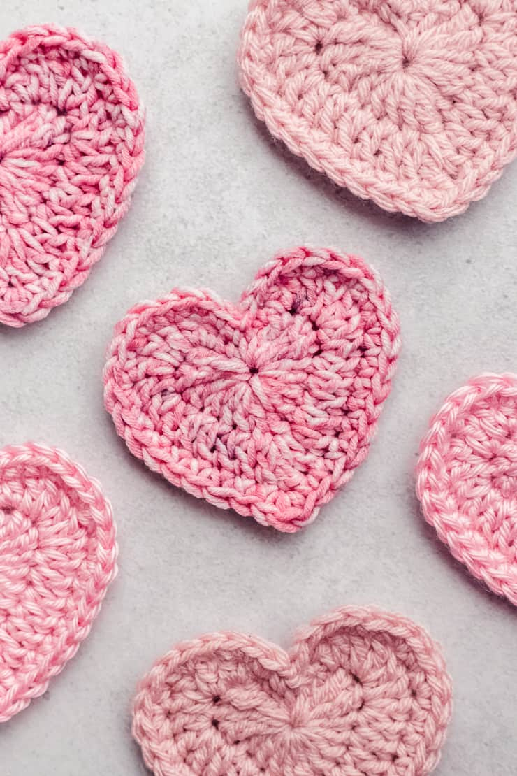 Free Crochet Heart Pattern - 3 Sizes - Sarah Maker throughout FREE Printable Crochet Heart Patterns