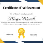 Free Custom Printable Achievement Certificate Templates | Canva for Free Printable Certificates Of Achievement Templates