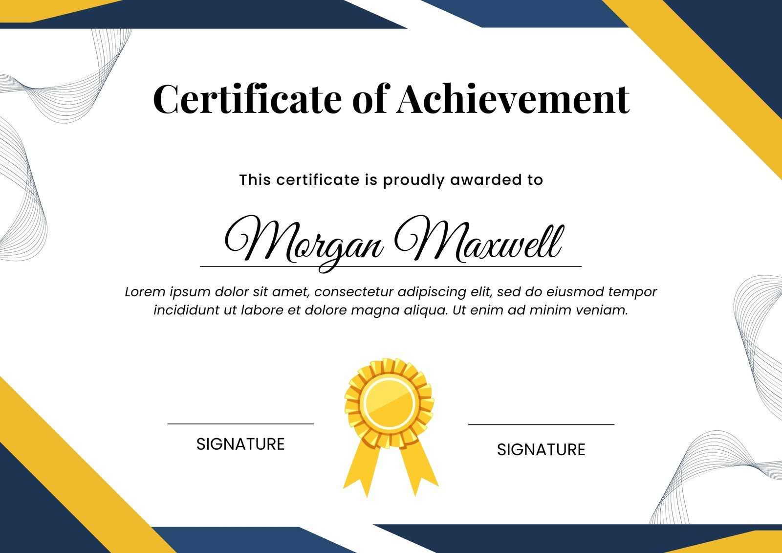 Free Custom Printable Achievement Certificate Templates | Canva for Free Printable Certificates Of Achievement Templates