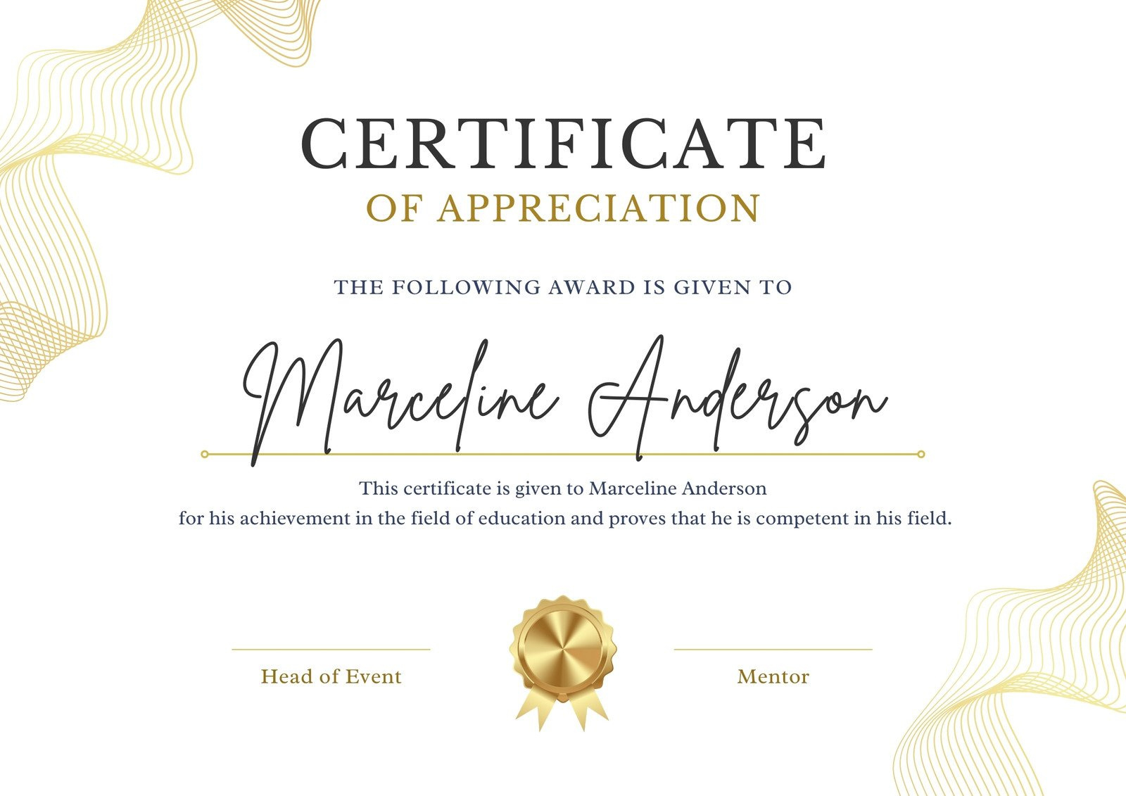Free, Custom Printable Appreciation Certificate Templates | Canva throughout Free Printable Certificate Of Recognition Templates