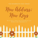 Free Custom Printable Change Of Address Card Templates | Canva inside Free Printable Change Of Address Cards