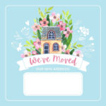 Free Custom Printable Change Of Address Card Templates | Canva with regard to FREE Printable Change of Address Template