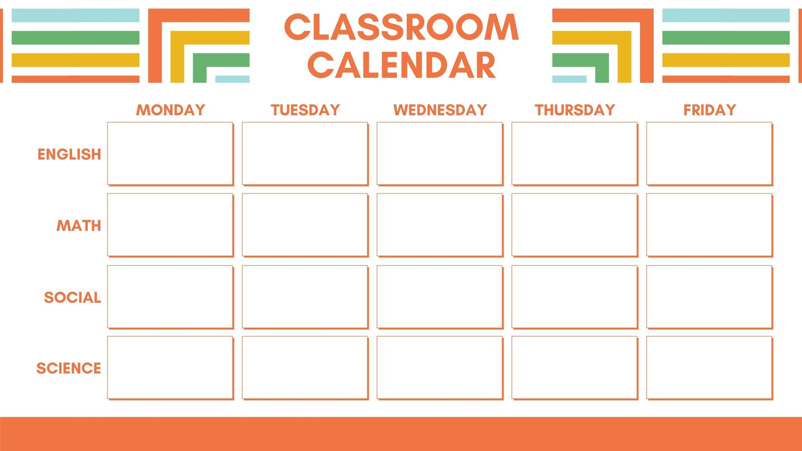Free Custom Printable Classroom Calendar Templates | Canva with Free Printable Calendar For Kindergarten Classroom
