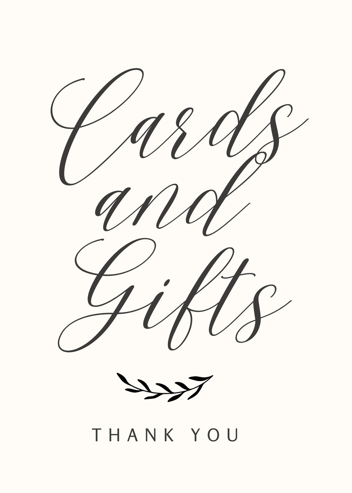 Free Custom Printable Wedding Thank You Card Templates | Canva throughout Free Printable Cards Sign Printable